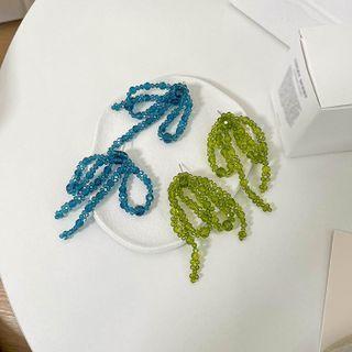 Resin Bow Fringed Earring