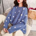 Round Neck Dotted Sweater