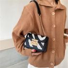 Chain Two-tone Crossbody Bag Black - One Size