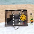 Aloha Holidays Transparent Beach Bag Black - One Size