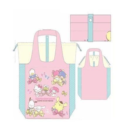 Sanrio Characters Drawstring Foldable Shopper Bag 1 Pc
