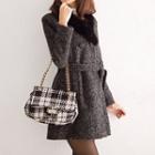 Long-sleeve Tie-waist Coat