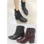 Metallic-detail Ankle Boots
