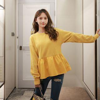 Ruffle Hem Pullover