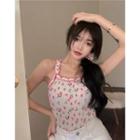 Lettuce Edge Floral Camisole Top Floral - White - One Size