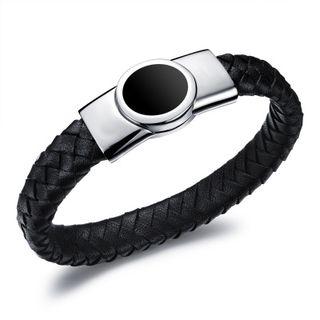 Woven Genuine Leather Bracelet