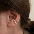 Layered Cuff Earring 1 Pair - Gold - One Size
