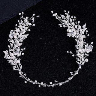 Wedding Flower Head Piece White - One Size
