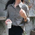 Gingham Shirt As Shown In Figure - One Size