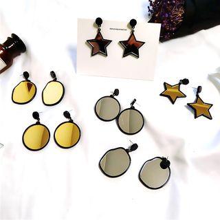 Mirrored Geometric Earring