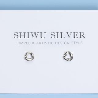 925 Sterling Silver Twisted Mini Hoop Earring