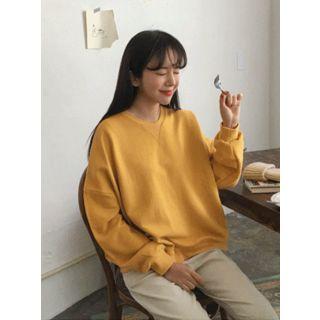Crew-neck Oversized Cotton Sweatshirt