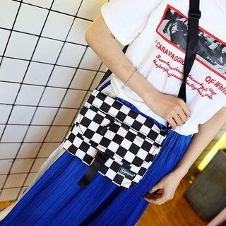 Checker Canvas Crossbody Bag