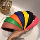 Retro Faux Leather Headband