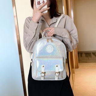 Glitter Patent Backpack