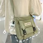 Set: Buckled Applique Crossbody Bag + Bag Charm