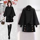 Plain Cape / Mini A-line Skirt