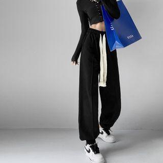 Drawcord-details Loose-fit Haren Pants