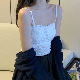 Smocked Crop Vest In 6 Colors
