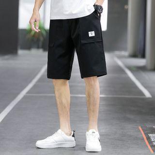 Logo Print Wide Leg Shorts