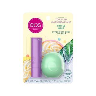 Eos - Toasted Marshmallow And Triple Mint Stick And Sphere Lip Balm 1pc