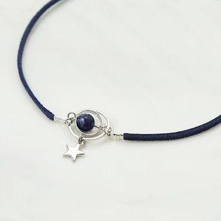Bead Alloy Star Pendant Choker 1 Pc - 01 - As Shown In Figure - One Size