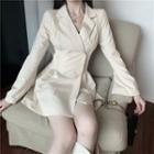 Long-sleeve Slim-fit Blazer Dress
