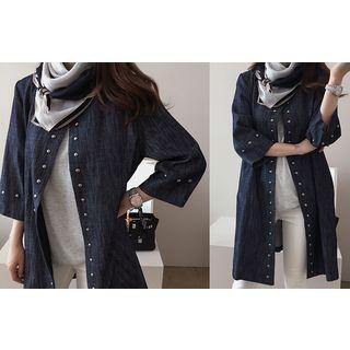 Studded-detail Denim Jacket