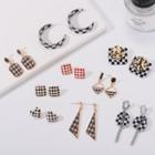 Checkered Earrings (various Designs)