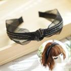Mesh Knot Headband Black - One Size