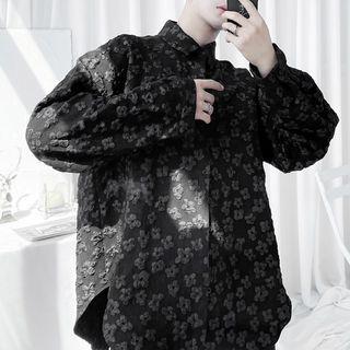 Long Sleeve Floral Pattern Shirt