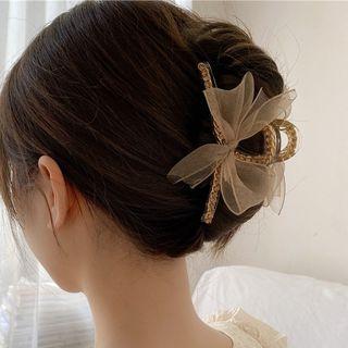 Mesh Rhinestone Alloy Hair Clamp