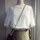 Mesh Layer Short-sleeve T-shirt
