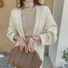 Maxi Cable-knit Cardigan