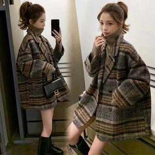 Plaid Oversized Long Coat