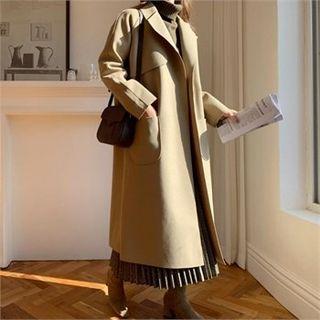 Open-front Flap-front Long Coat