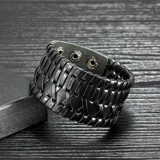 Faux-leather Braided Bracelet