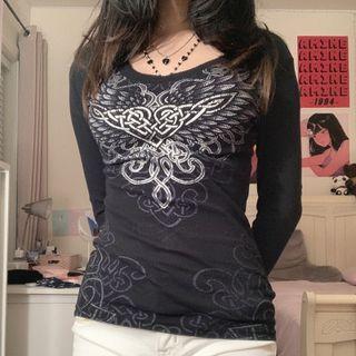 Long-sleeve Graphic Top
