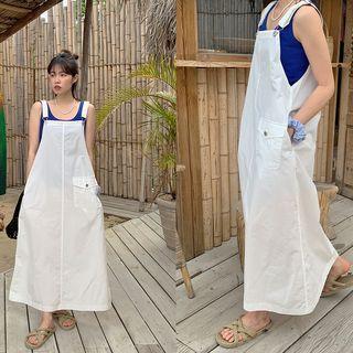 A-line Maxi Overall Dress