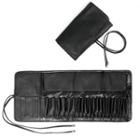 Faux Leather Makeup Brush Pouch As Shown In Figure - One Size