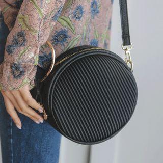 Hoop-accent Quilted Tambourine Shoulder Bag