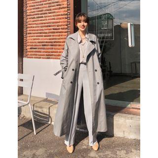 Dali Hotel Cotton Maxi Trench Coat