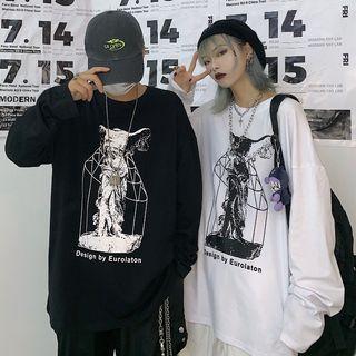 Angel Print Long-sleeve T-shirt