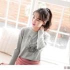 Rabbit Embroidered Long Sleeve T-shirt