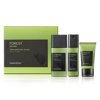 Innisfree - Forest For Men Fresh Special Skin Care Set: Toner 180ml + Lotion 120ml + Cleansing Foam 50ml 3pcs