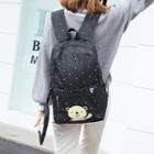 Set : Bear Dotted Backpack + Pouch