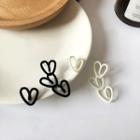 Flocking Heart Asymmetrical Alloy Earring