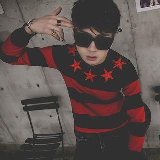 Star Striped Pullover