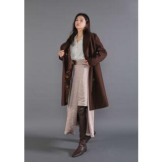 Overlay Maxi Satin Skirt