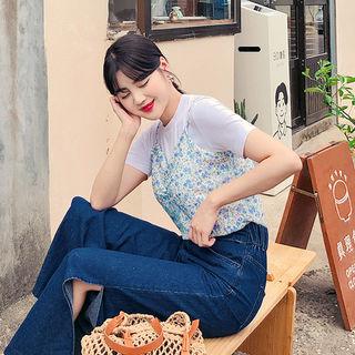Floral Mesh Camisole Top